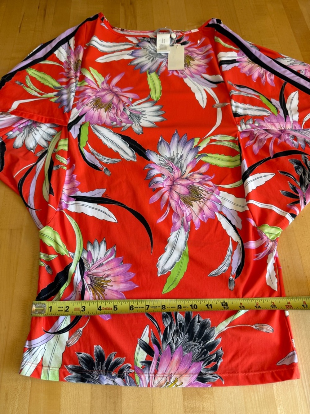 NEW* Trina Turk Shangri La Orange Floral Tunic Cover-Up NWT M $148 - Picture 7 of 8